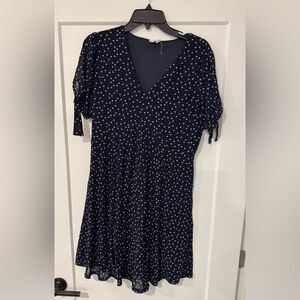 Navy floral Dress